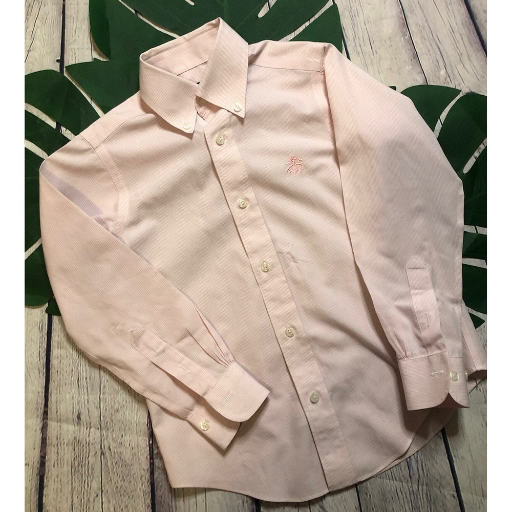 BROOKS BROTHERS Boys Long Sleeve Dress Shirt size XS